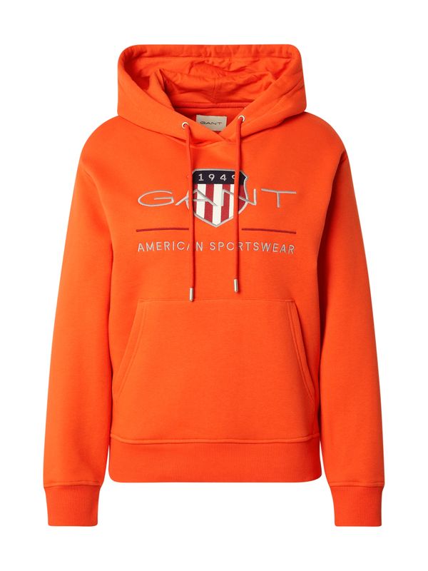 GANT GANT Sweater majica  mornarsko plava / siva / narančasto crvena / bijela