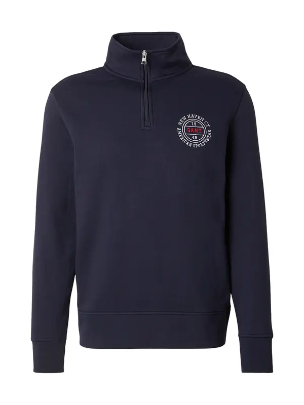 GANT GANT Sweater majica  morsko plava / svijetlocrvena / bijela