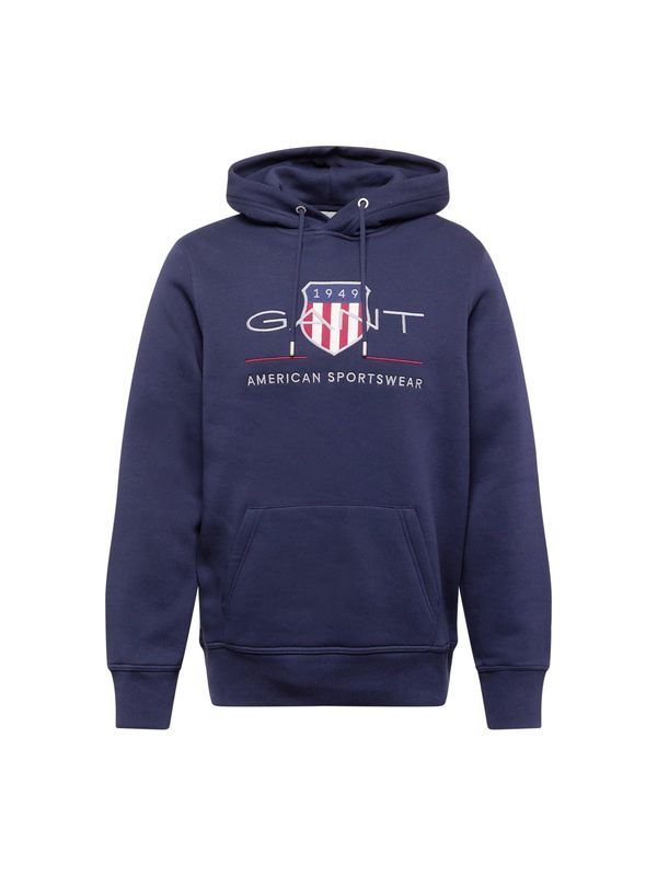 GANT GANT Sweater majica  morsko plava / svijetlosiva / crvena / bijela