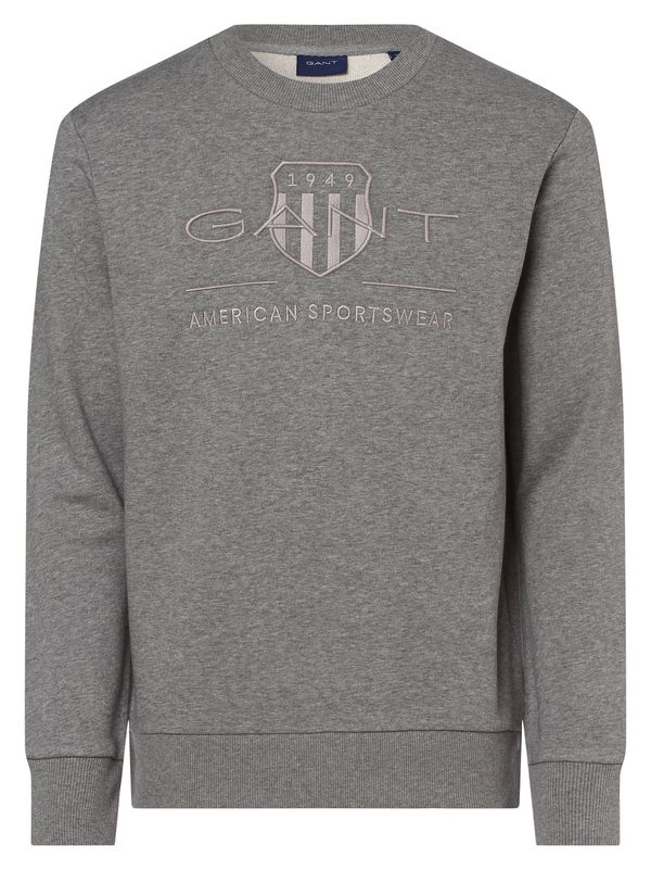 GANT GANT Sweater majica  siva / siva melange