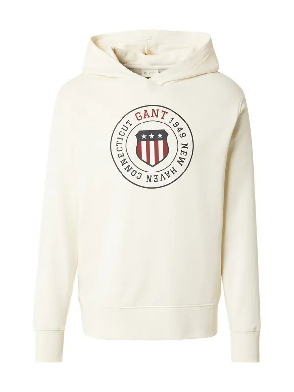 GANT GANT Sweater majica  svijetlobež / morsko plava / crvena / bijela