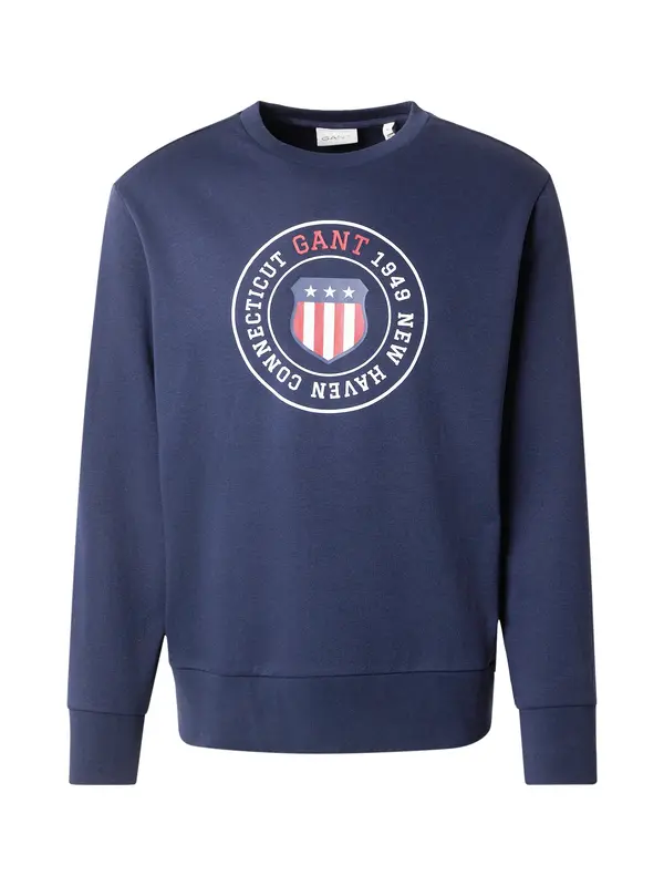 GANT GANT Sweater majica  tamno plava / crvena / bijela