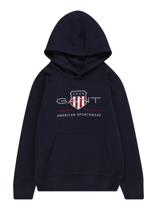 GANT GANT Sweater majica  tamno plava / siva / crvena / bijela