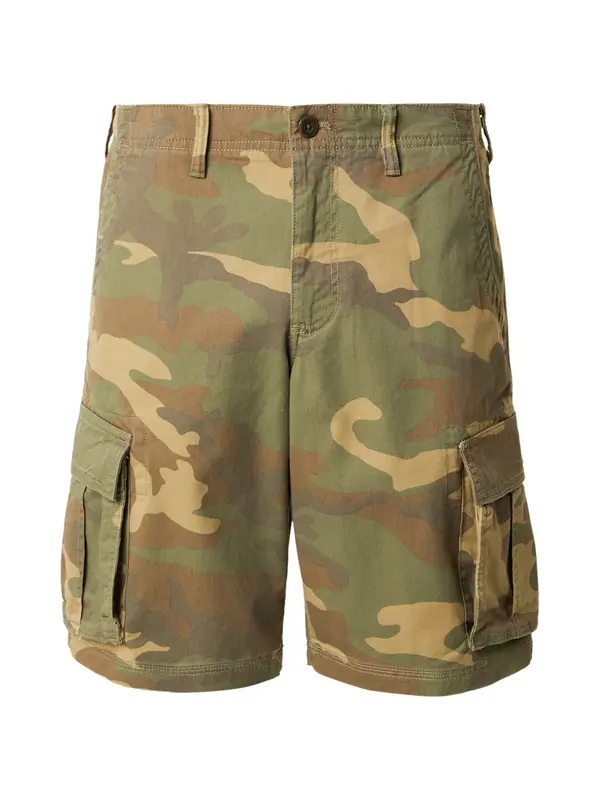 GAP GAP Cargo hlače  karamela / zelena / kaki