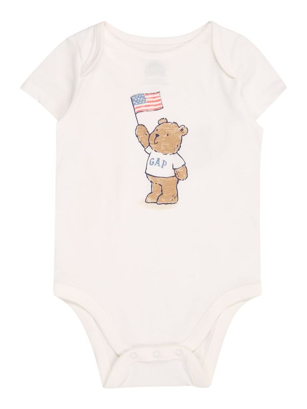 GAP GAP Dječji bodi  plava / smeđa / crvena / bijela