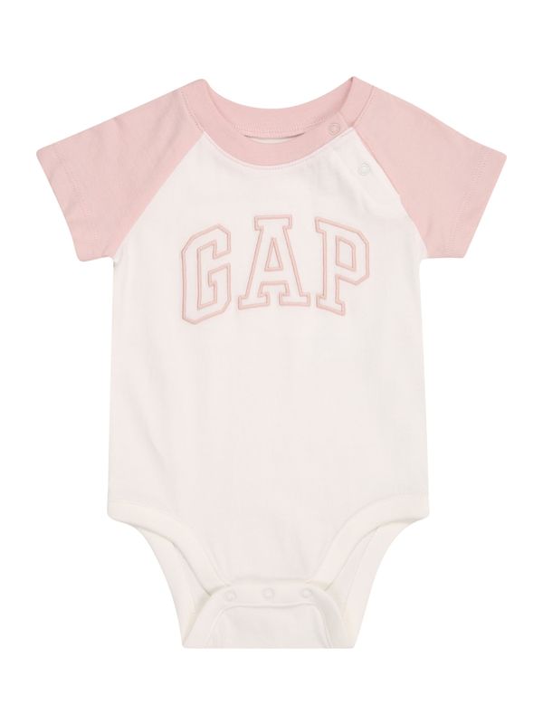 GAP GAP Dječji bodi  roza / bijela