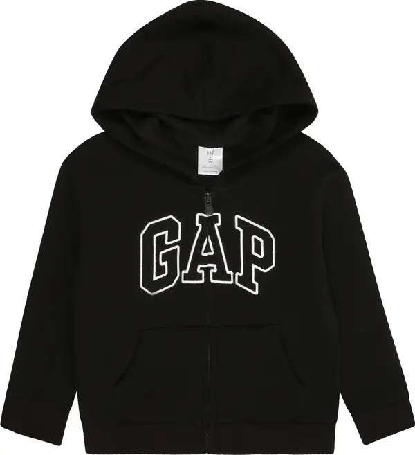 GAP GAP Gornji dio trenirke  crna / bijela