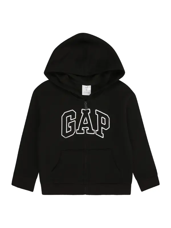 GAP GAP Gornji dio trenirke  crna / bijela