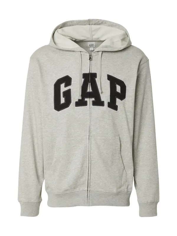 GAP GAP Gornji dio trenirke 'HERITAGE'  svijetlosiva / crna