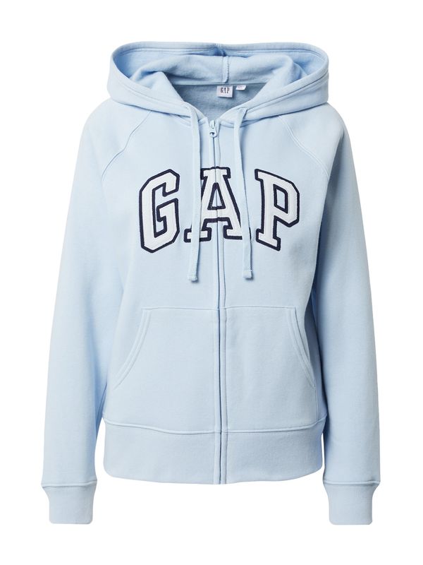 GAP GAP Gornji dio trenirke  pastelno plava / svijetloplava / crna
