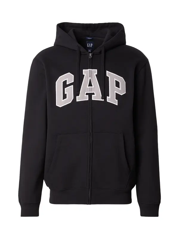 GAP GAP Gornji dio trenirke  siva / crna / bijela