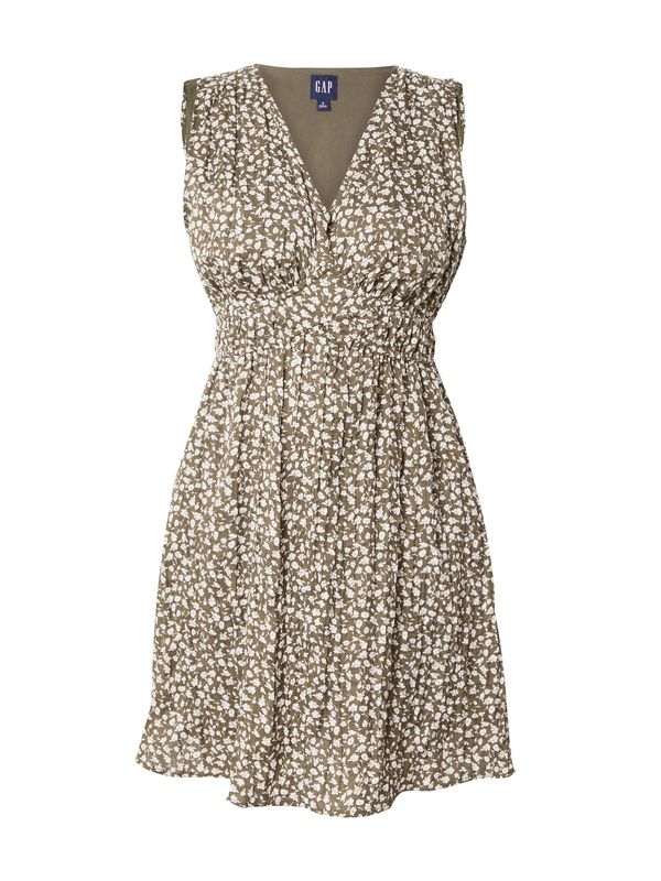 GAP GAP Haljina  maslinasta / bijela