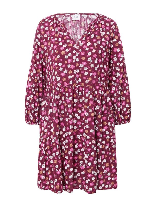 GAP GAP Haljina  narančasto žuta / ljubičasto crvena / svijetloroza / bijela