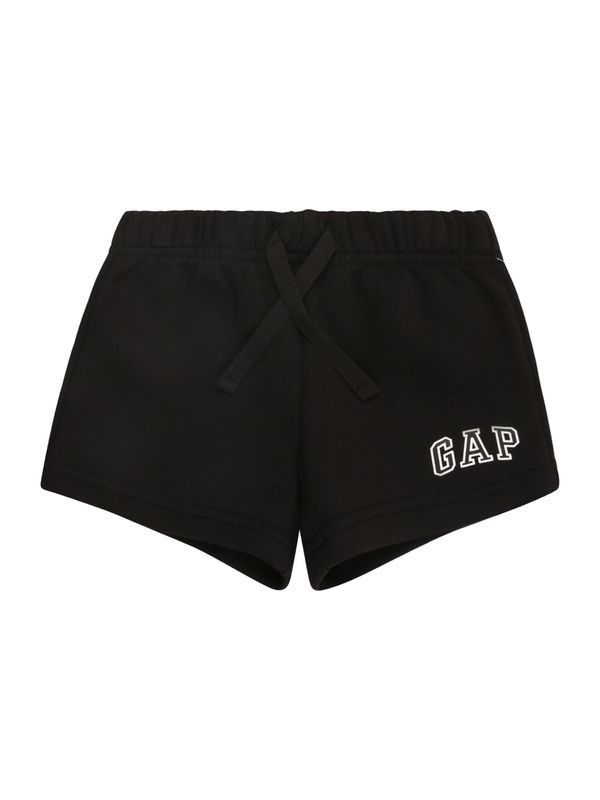 GAP GAP Hlače  crna / bijela