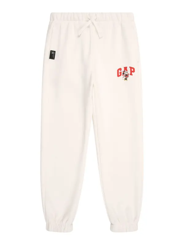 GAP GAP Hlače  crvena / bijela
