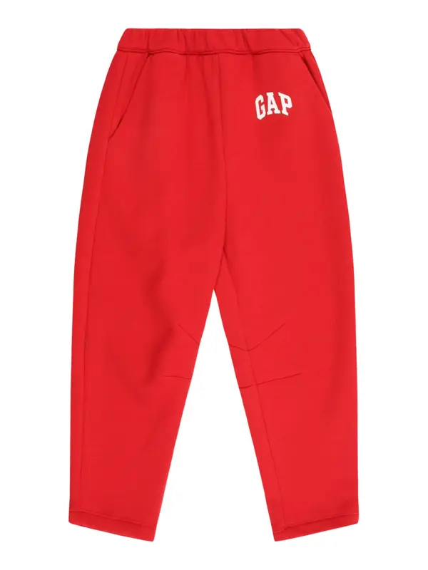 GAP GAP Hlače  crvena / bijela