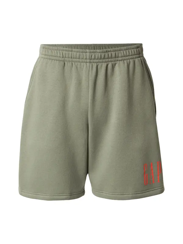 GAP GAP Hlače  kaki / neonsko narančasta