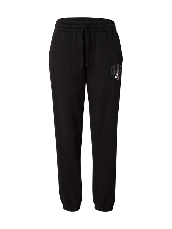 GAP GAP Hlače  siva / crvena / crna / vuneno bijela