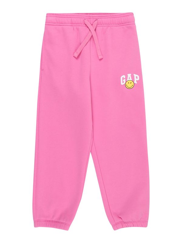 GAP GAP Hlače 'SMILEY'  žuta / roza / bijela