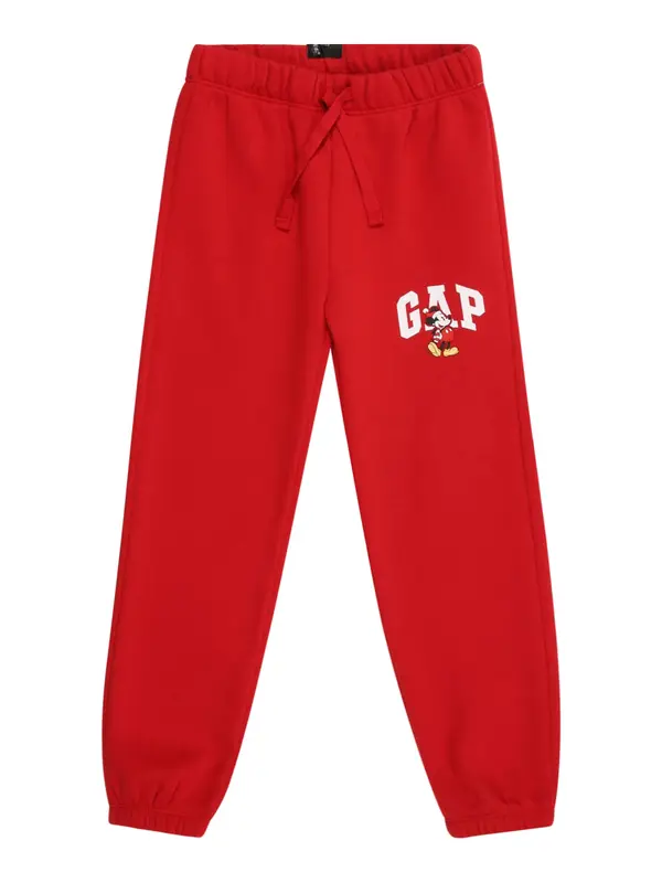 GAP GAP Hlače 'V-DIS X GAP FAM'  crvena / crna / bijela