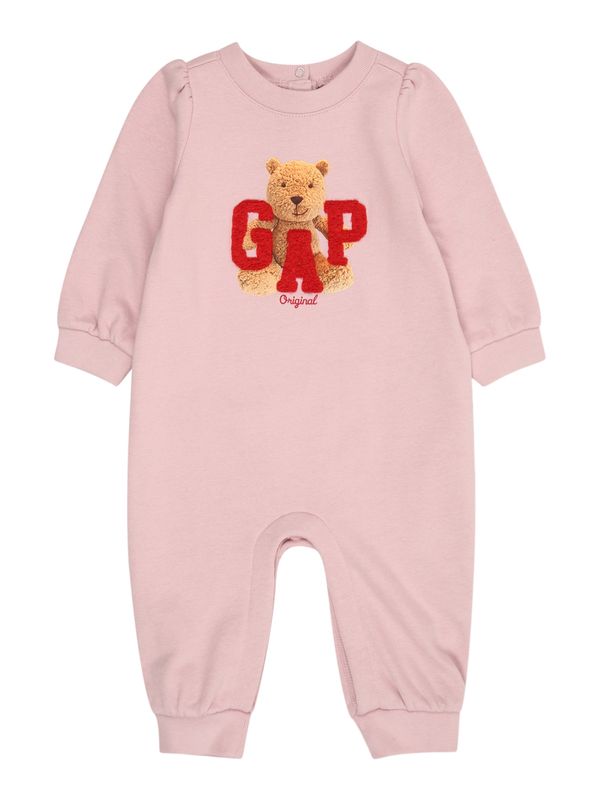 GAP GAP Jednodijelni komplet  smeđa / roza / vatreno crvena