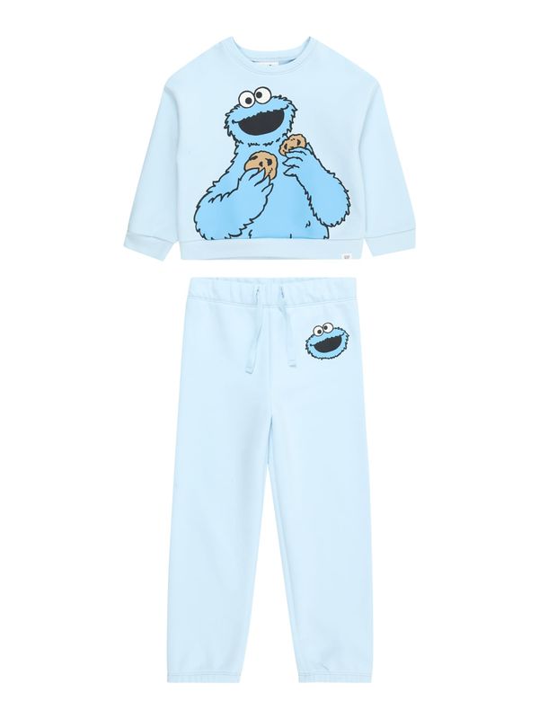 GAP GAP Jogging komplet  nebesko plava / neonsko plava / svijetlosmeđa / crna