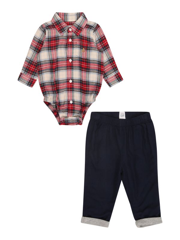 GAP GAP Komplet  boja pijeska / mornarsko plava / tamno crvena