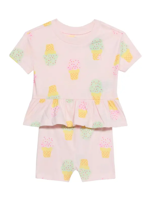 GAP GAP Komplet  pastelno žuta / menta / roza