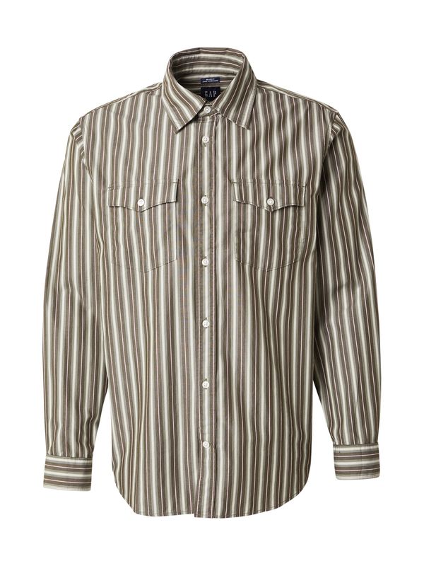 GAP GAP Košulja  siva / bijela