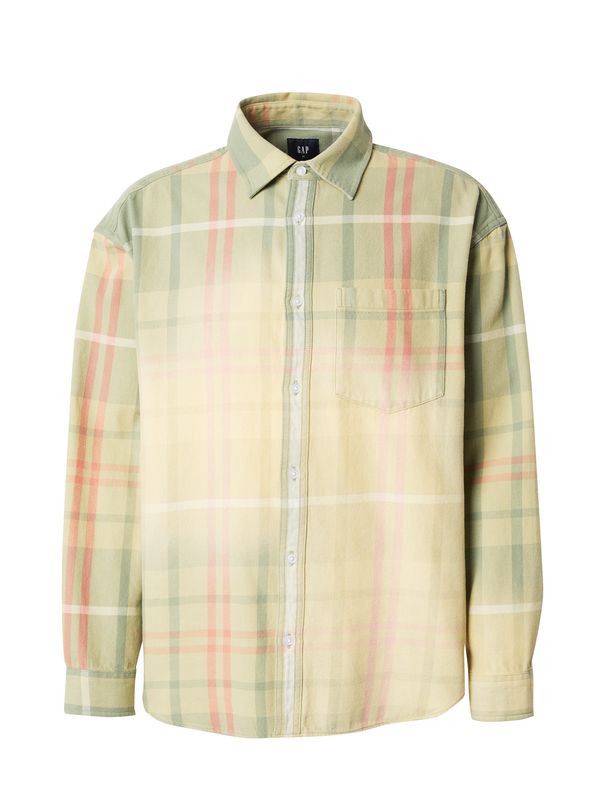 GAP GAP Košulja  svijetlozelena / tamno zelena / lubenica roza / bijela