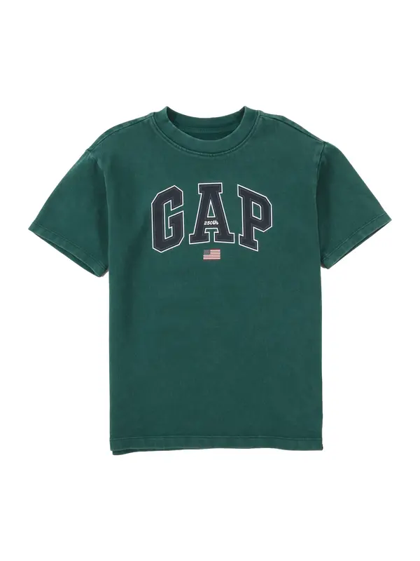 GAP GAP Majica 'BRANNAN'  kraljevski zelena / crvena / crna / bijela
