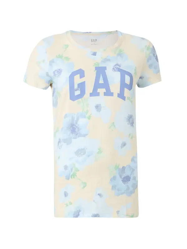 GAP GAP Majica 'CLASSIC'  bež / svijetloplava / menta