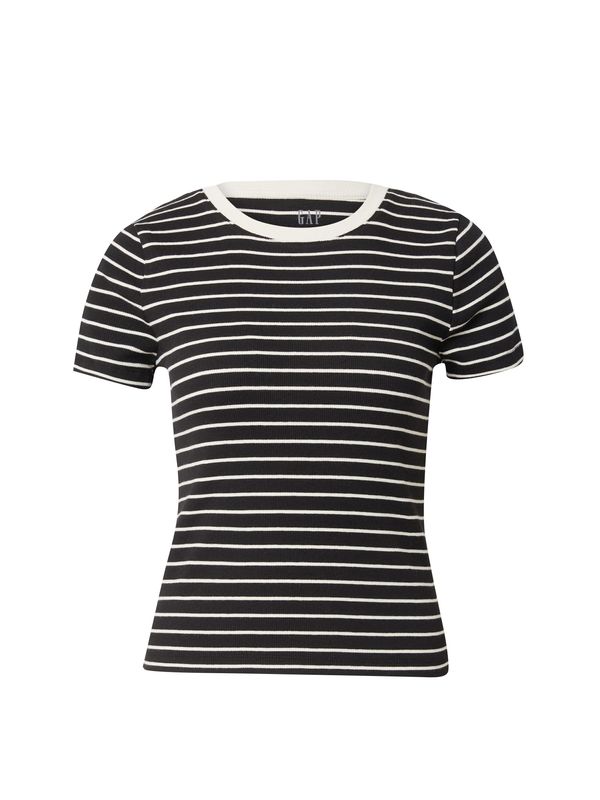 GAP GAP Majica  crna / bijela