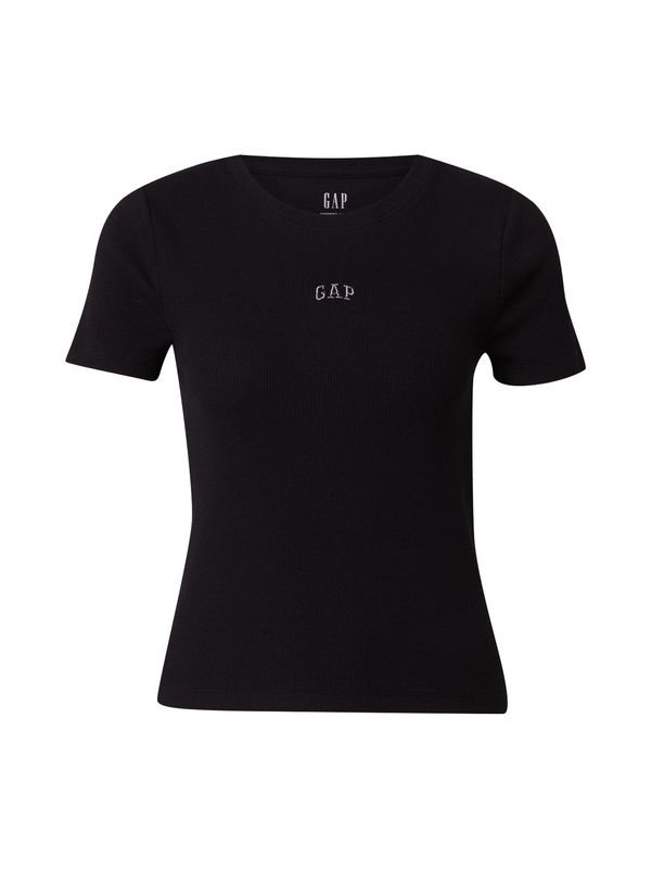 GAP GAP Majica  crna / srebro