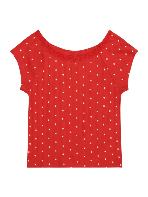 GAP GAP Majica  crvena / bijela