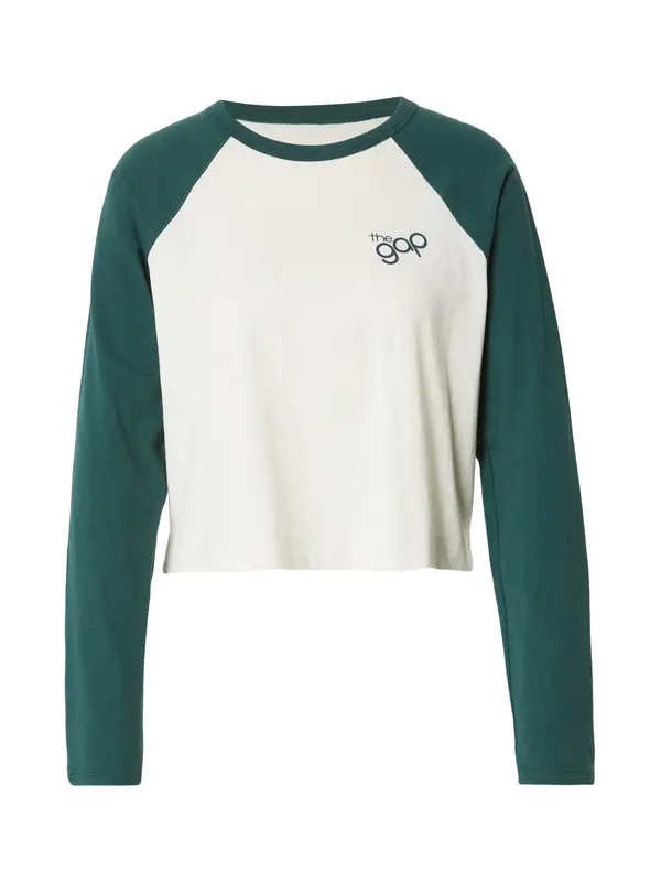 GAP GAP Majica  kraljevski zelena / bijela