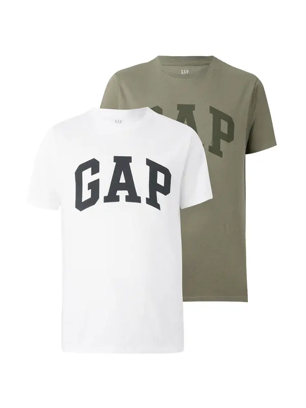 GAP GAP Majica  kraljevski zelena / crna / bijela