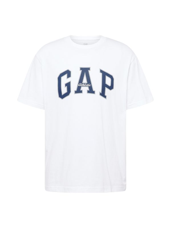 GAP GAP Majica  morsko plava / svijetlosiva / bijela