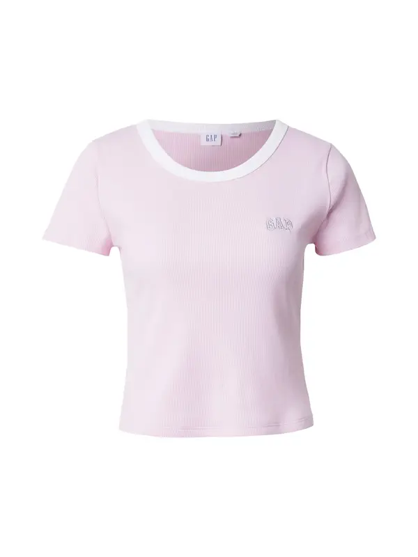 GAP GAP Majica  rosé / srebro / bijela