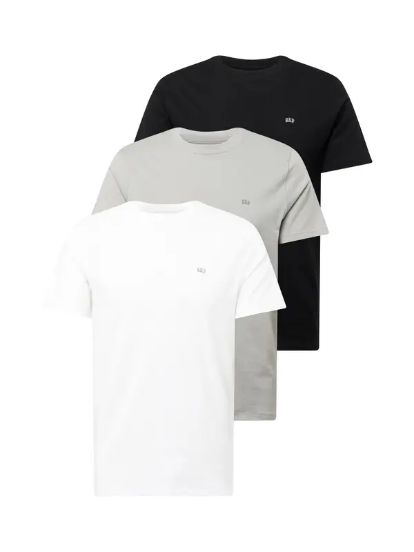 GAP GAP Majica  siva / crna / bijela