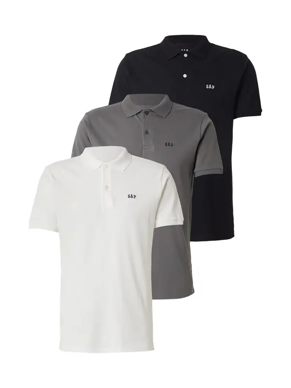 GAP GAP Majica  siva / crna / bijela