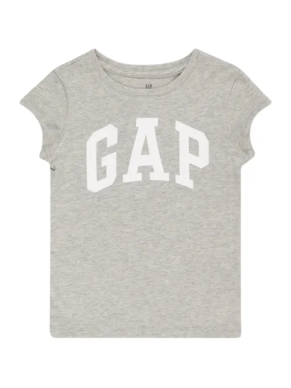 GAP GAP Majica  siva melange / bijela