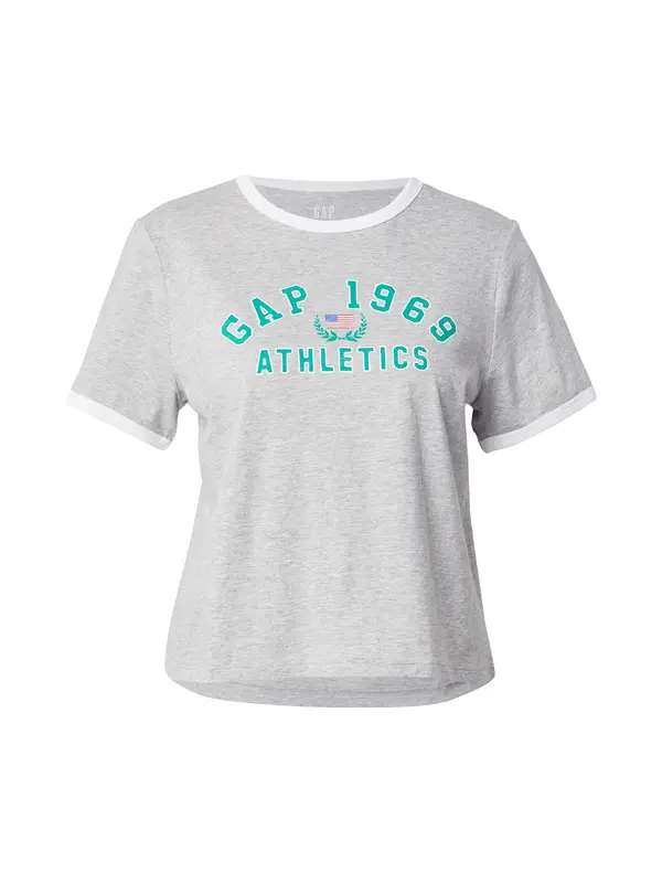 GAP GAP Majica  siva / žad / crvena / bijela