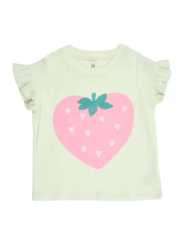 GAP GAP Majica  smaragdno zelena / pastelno zelena / rosé / svijetloroza