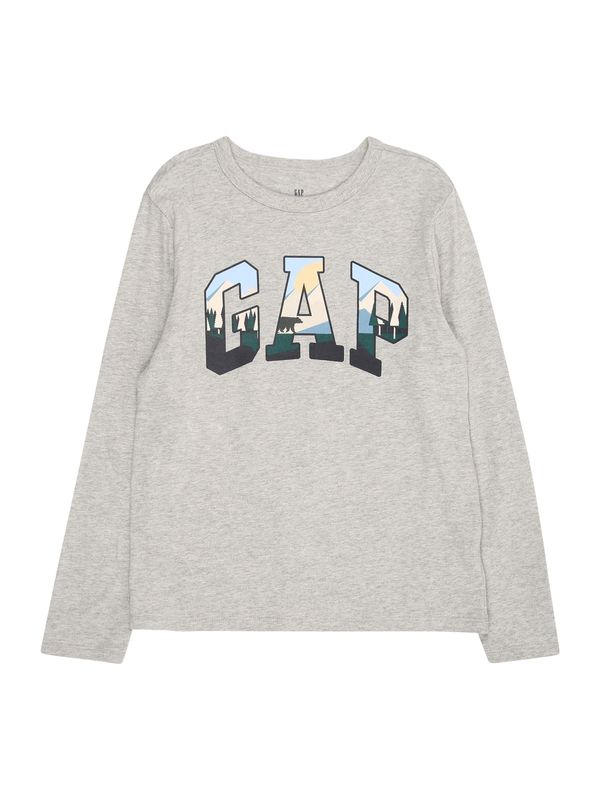 GAP GAP Majica  svijetloplava / siva melange / kraljevski zelena / marelica