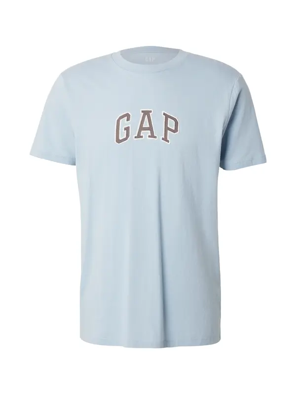 GAP GAP Majica  svijetloplava / smeđa / bijela