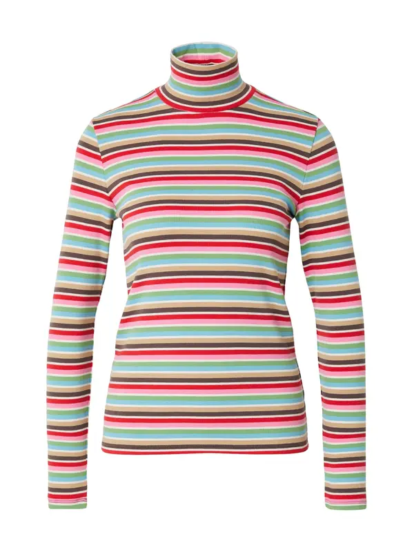 GAP GAP Majica  tamno smeđa / roza / crvena / bijela