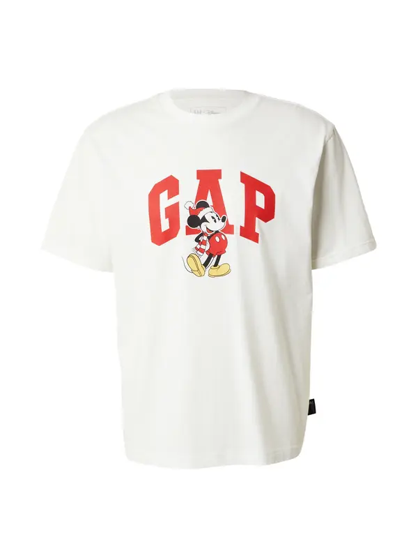 GAP GAP Majica 'V-DIS x GAP'  svijetložuta / crvena / crna / bijela