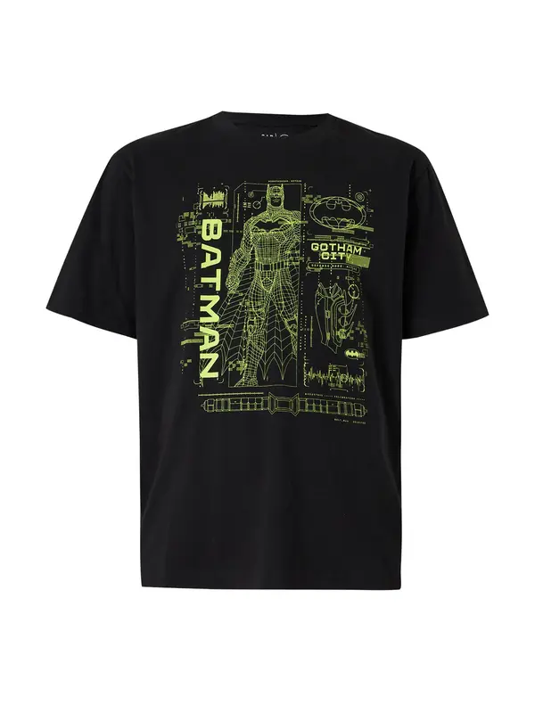 GAP GAP Majica 'WB BATMAN'  limeta / crna