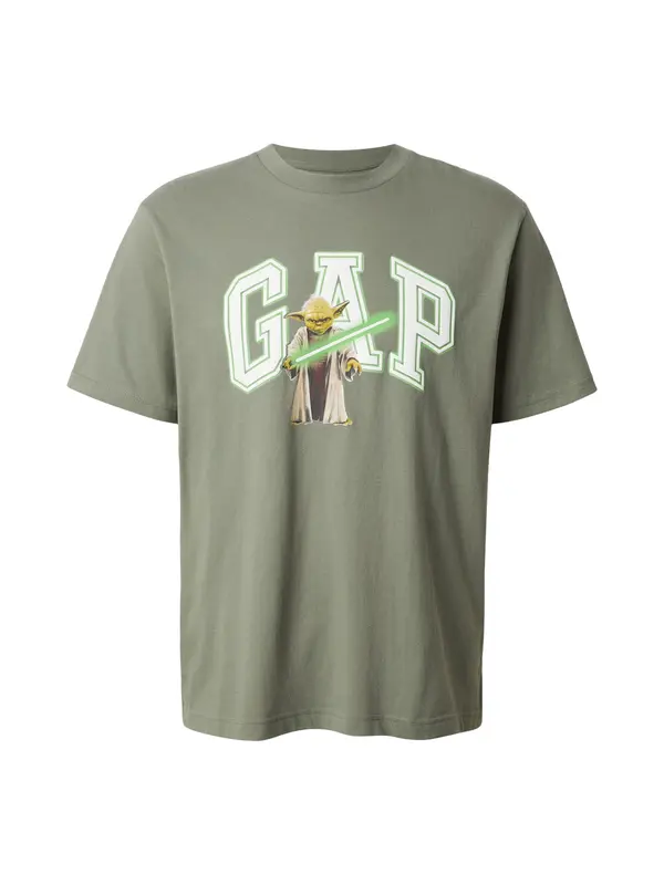 GAP GAP Majica 'YODA'  kaki / kivi zelena / svijetlozelena / bijela